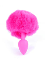 Boysoftoys - 64-00099 - Pink Silicone Anal Plug with bunny tail Pink - length 6,5 cm - dia 2,7 cm - colour window box