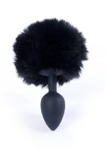 Boysoftoys - 64-00100 - Black Silicone Anal Plug with bunny tail black - length 6,5 cm - dia 2,7 cm - colour window box