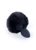 Boysoftoys - 64-00100 - Black Silicone Anal Plug with bunny tail black - length 6,5 cm - dia 2,7 cm - colour window box