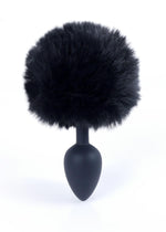 Boysoftoys - 64-00100 - Black Silicone Anal Plug with bunny tail black - length 6,5 cm - dia 2,7 cm - colour window box