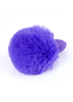 Boysoftoys - 64-00101 - Purple Silicone Anal Plug with bunny tail Purple - length 6,5 cm - dia 2,7 cm - colour window box