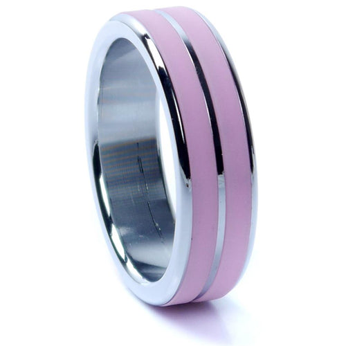Boysoftoys - 64-00106 - Luxury Design metal Cockring Pink-  Large size - Inner diameter 4,5 cm - Outer diameter 5,5 cm