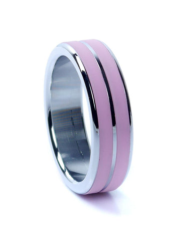 Bossoftoys - 64-00106 - Luxury Design metal Cockring Pink-  Large size - Inner diameter 4,5 cm - Outer diameter 5,5 cm