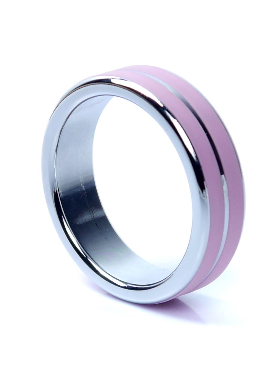 Bossoftoys - 64-00106 - Luxury Design metal Cockring Pink-  Large size - Inner diameter 4,5 cm - Outer diameter 5,5 cm