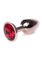 Boysoftoys - 64-00109 - Unique Colour - Rose Gold Anal Plug - Gold Plug with Red stone - length 7 CM - Dia 2,7 CM - colour window box