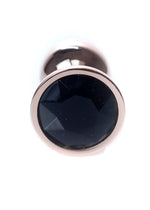 Boysoftoys - 64-00111 - Unique Colour - Rose Gold Anal Plug - Gold Plug with Black stone - length 7 CM - Dia 2,7 CM - colour window box