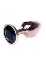 Boysoftoys - 64-00111 - Unique Colour - Rose Gold Anal Plug - Gold Plug with Black stone - length 7 CM - Dia 2,7 CM - colour window box