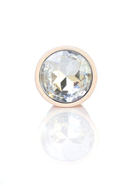 Boysoftoys - 64-00129 - Pearl Gold Anal Plug  Clear Stone Small