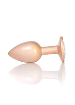 Boysoftoys - 64-00129 - Pearl Gold Anal Plug  Clear Stone Small