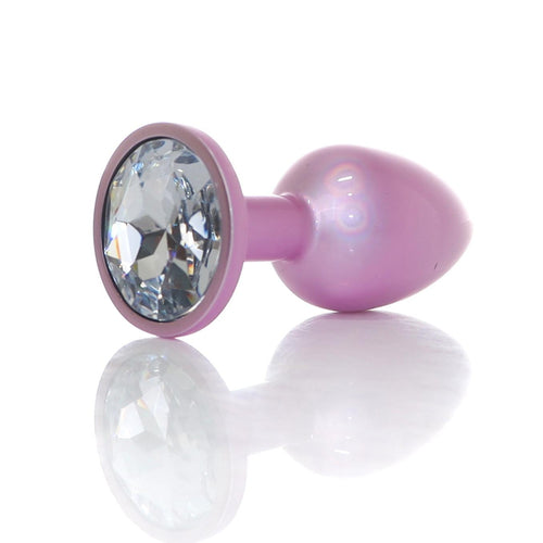 Boysoftoys - 64-00132 - Pearl Pink Anal Plug  Clear Stone Small
