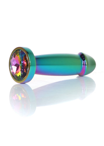 Boysoftoys - 64-00141 - Multi Colour Penis Anal Plug  Clear Stone Small - 10,2 Cm Dia 2,2 Cm
