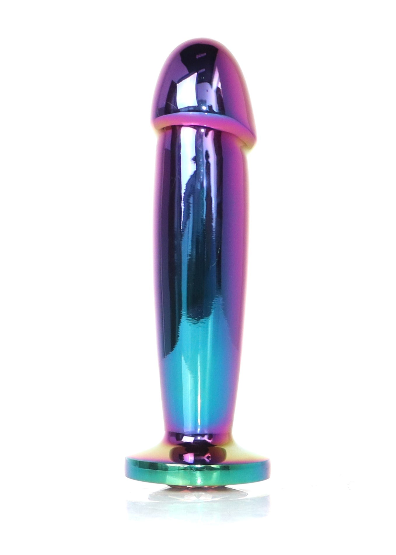 Boysoftoys - 64-00142 - Multi Colour Penis Anal Plug  Clear Stone Medium  - 12 Cm Dia 2,8 Cm