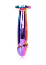 Boysoftoys - 64-00142 - Multi Colour Penis Anal Plug  Clear Stone Medium  - 12 Cm Dia 2,8 Cm