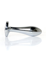 Boysoftoys - 64-00146 - Design Silver Plug Small Clear Stone - Length 7,7 Cm Dia 2 Cm