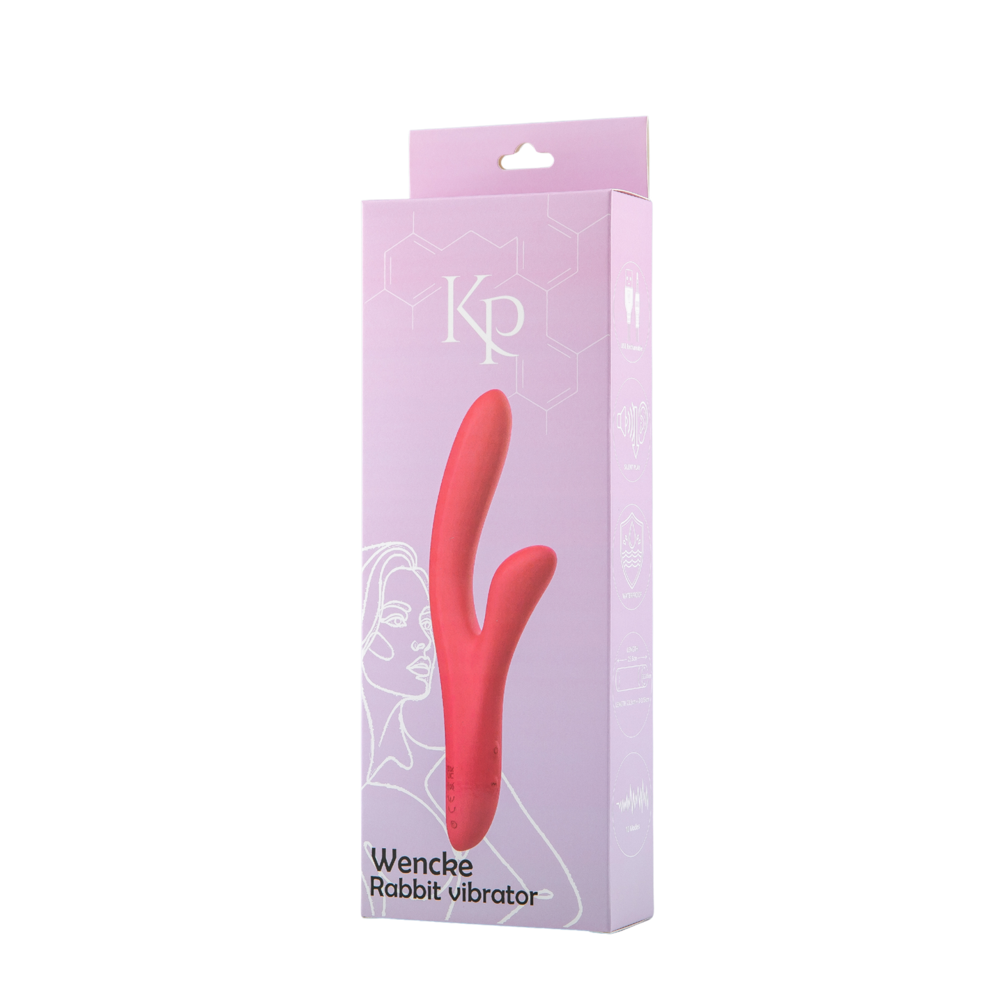 PRE ORDER - Kinky Pleasure - KP051 - Wencke Rabbit Vibrator Roze
