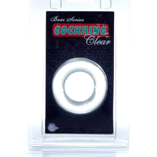 Boysoftoys - 67-00003 - Cockring Flexible - Clear/ Transparant - Outerring dia 4 cm - Innerring dia 2 cm - strong colour blister