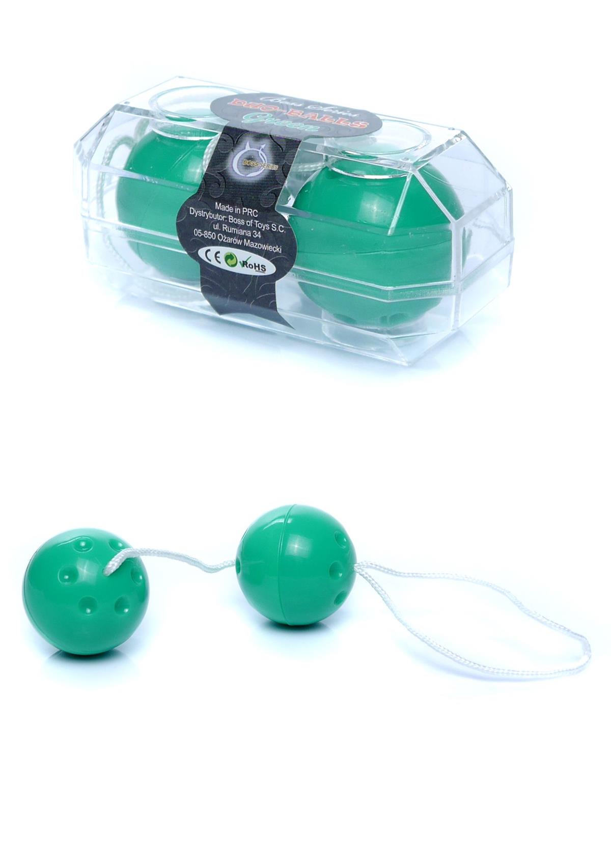 Bossoftoys - 67-00025 - Kulki - Duo-Balls green- Colour box
