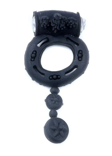 Bossoftoys - 67-00044 - Vibrating Cockring  - Black - batteries included - packed in plastic bag