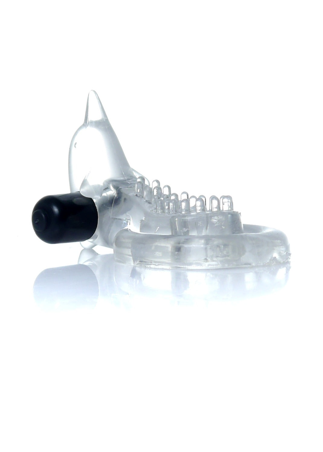 Bossoftoys - 67-00050 - Ring - Dolphin Vibro CockRing - Clear