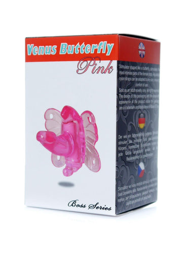 Bossoftoys - 67-00054 - Venus Butterfly Vibrating - Clitoris stimulator -  Pink - colour box
