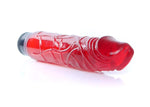 Boysoftoys - 67-00075 - Real Skin - Realistic vibrator - Juicy jelly Red - 22 m- Dia 4 cm - Multispeed