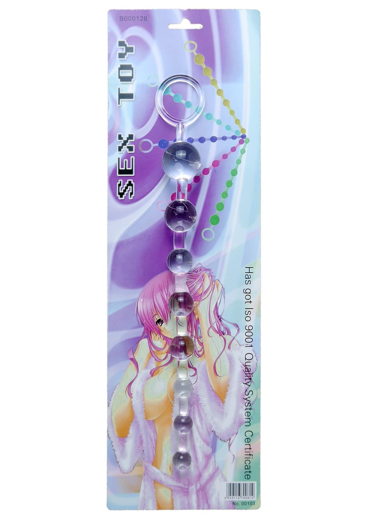 Bossoftoys Jelly Anal Beads - Clear - 29 cm - 67-00086