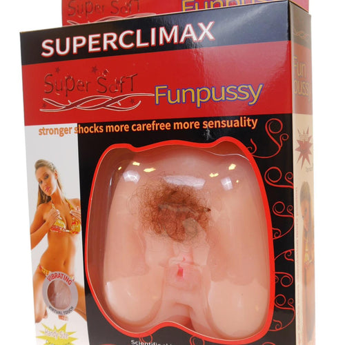 Boysoftoys - 67-00091 - Vibrating Hairy Pussy Masturbator - Super climax - Pussy & anal - Colour box - Dimensions 16 x 14 x 5 cm