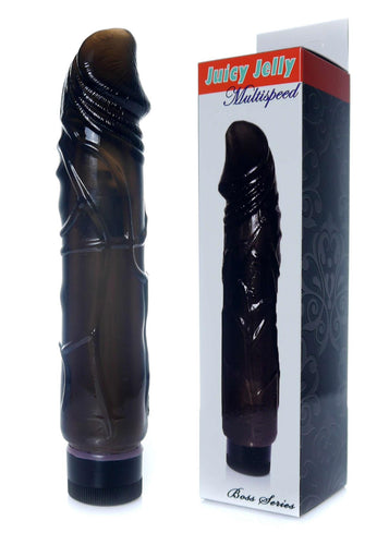 Bossoftoys - 67-00098 - Real Skin - Realistic vibrator - Black - 22 m- Dia 4 cm - Multispeed