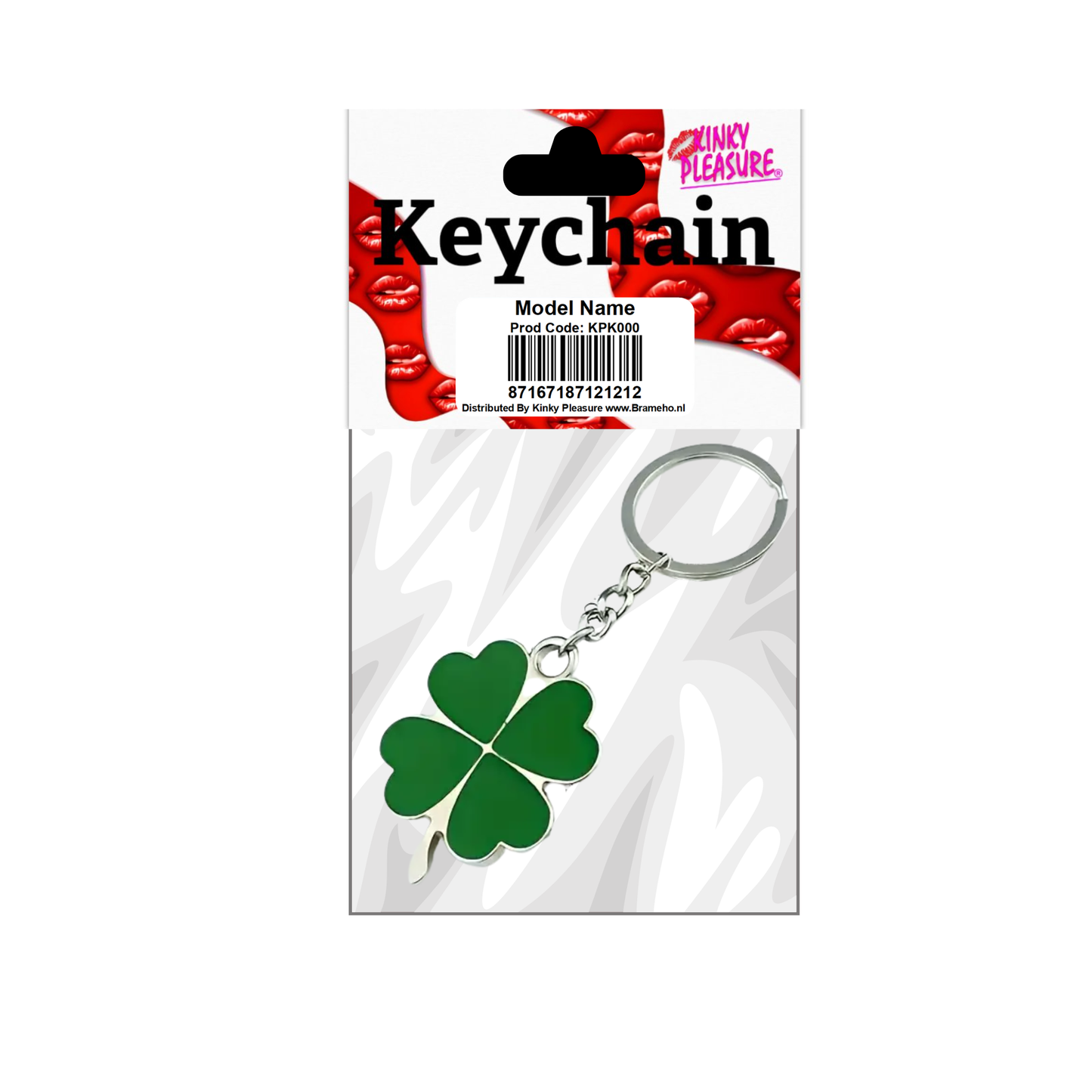 Kinky Pleasure - KPK065 - Keychain - Lucky Flower Green - 10,8cm x 5,2cm