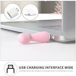 Power Escorts - BR315 - Mini Wand Massager De Luxe Pink - 11,6 Cm / 4.5 Inch Silicone