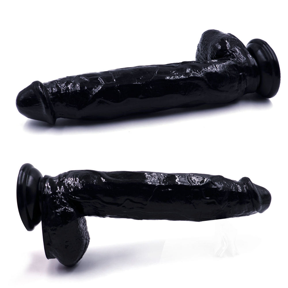 Power Escorts - BR229 Black - Monster John 10,9'' Mega Realistic Dildo 28 CM