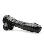 Power Escorts - BR157 Black - Rocket John 10'' - Realistic Dildo - 10 Inch / 25,5 CM