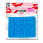 Kinky Pleasure - KP009 - Penis Baking/Ice Mold – Blue – Silicone – 18x14 cm