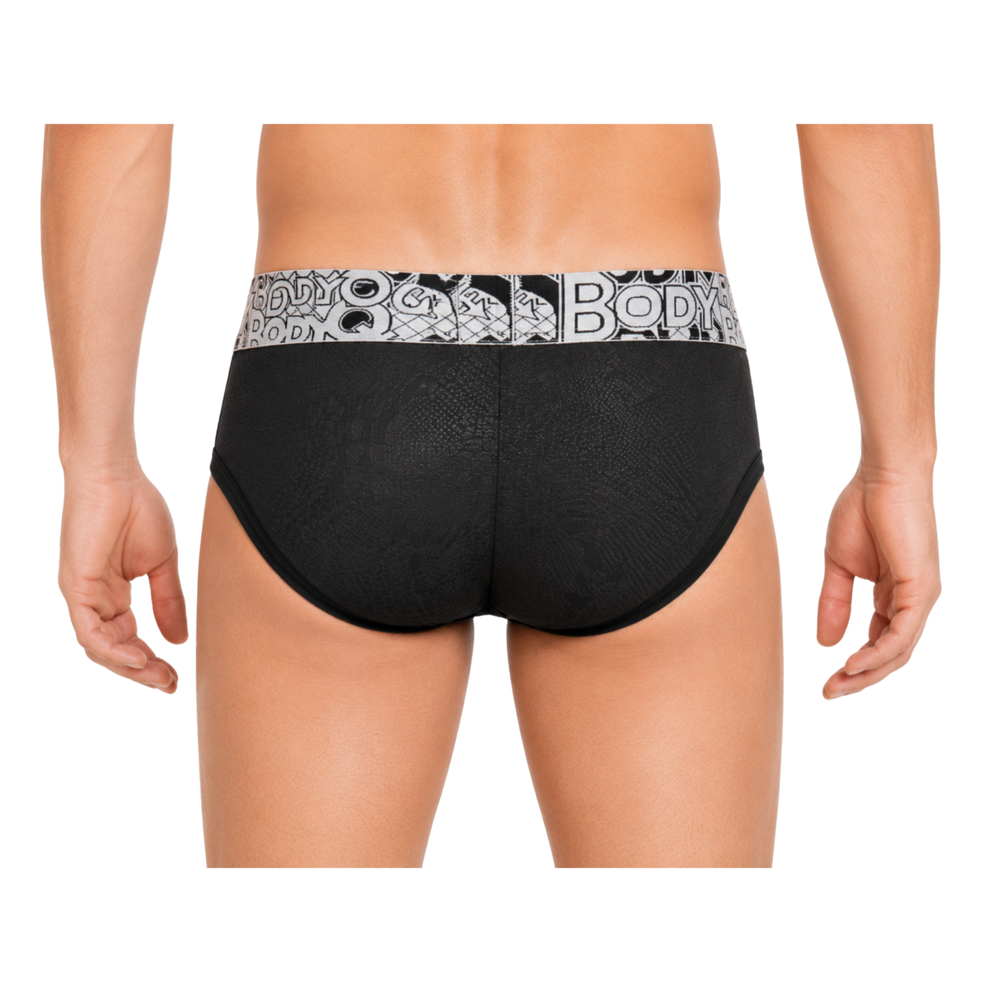 BodyQ Male Lingerie - Sexy Men’s Underwear Boxer – Grey Croc  - S M L XL