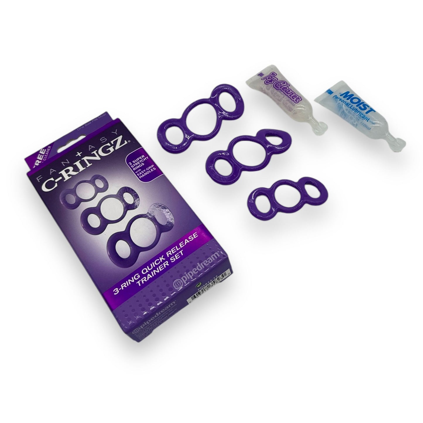 Pipedream - PD581412 - C Ring 3-Pack Cockring Purple