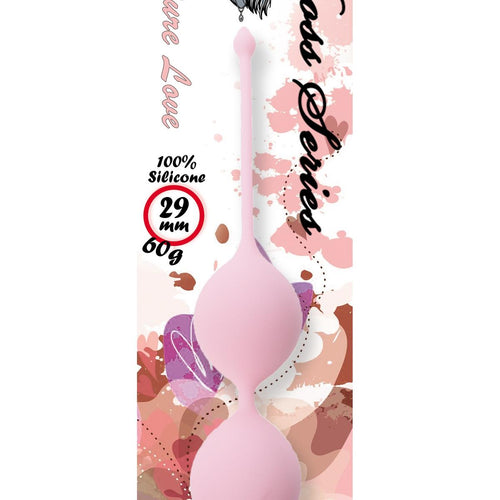 Boysoftoys - 75-00001 - Silicone Kegel Balls - length 16,5 cm - width  29mm  - 60g - Light Pink - strong blister