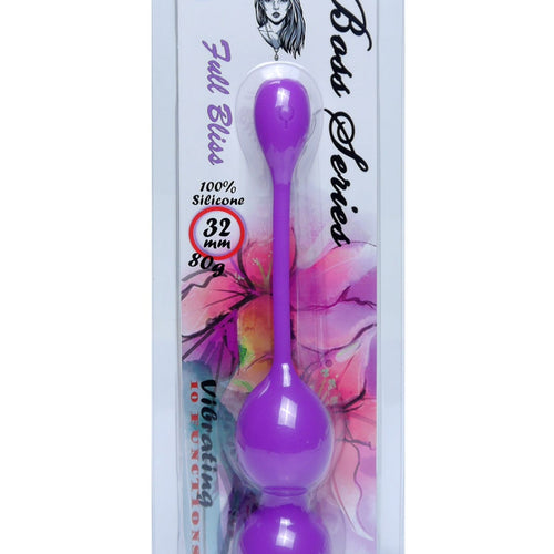Boysoftoys - 75-00014 - Silicone Kegel Balls - length 16,5 cm - width  32mm  - 80g - 10 functions - Purple - strong blister