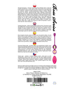 Bossoftoys - 75-00015 - Vibrating Kegel Balls - 32mm - 80g - Pink 10 function Remote Control - Rechargeable - Silicone Kegel Balls - strong blister