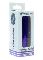 Bossoftoys Rechargeable 9 CM Bullet Glossy Purple - 10 Speed - 78-00006 - attractive Colour box