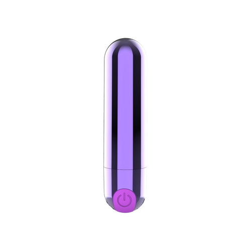 Boysoftoys Rechargeable 9 CM Bullet Glossy Purple - 10 Speed - 78-00006 - attractive Colour box