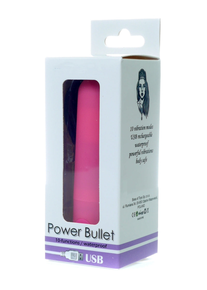 Bossoftoys Rechargeable 9 CM Bullet Matte Pink- 10 Speed - 78-00008 - attractive Colour box