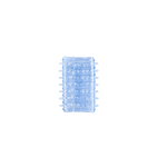 Power Escorts - BR338 - Textured Penis Sleeves – 2-Pack Clear Blue
