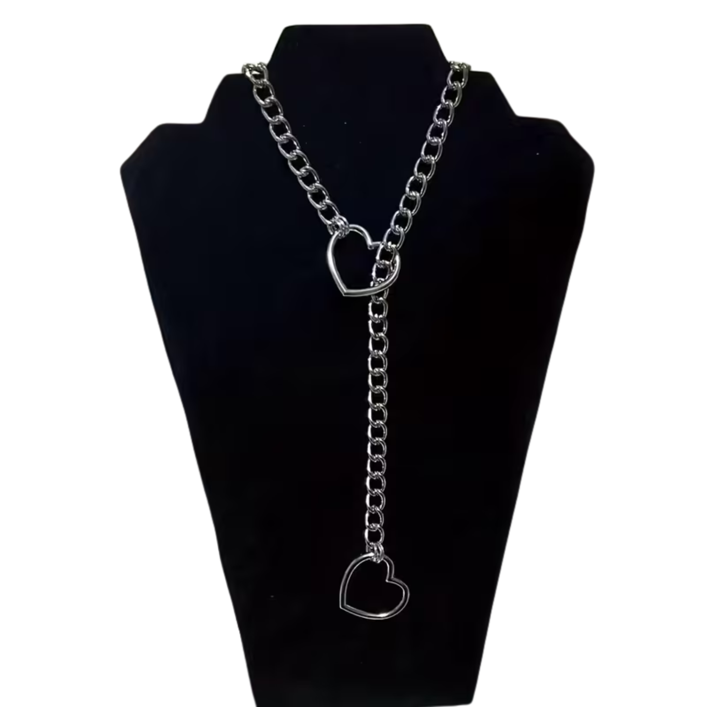 Kinky Pleasure - T269 - BDSM Necklace Choker Metallic Heart