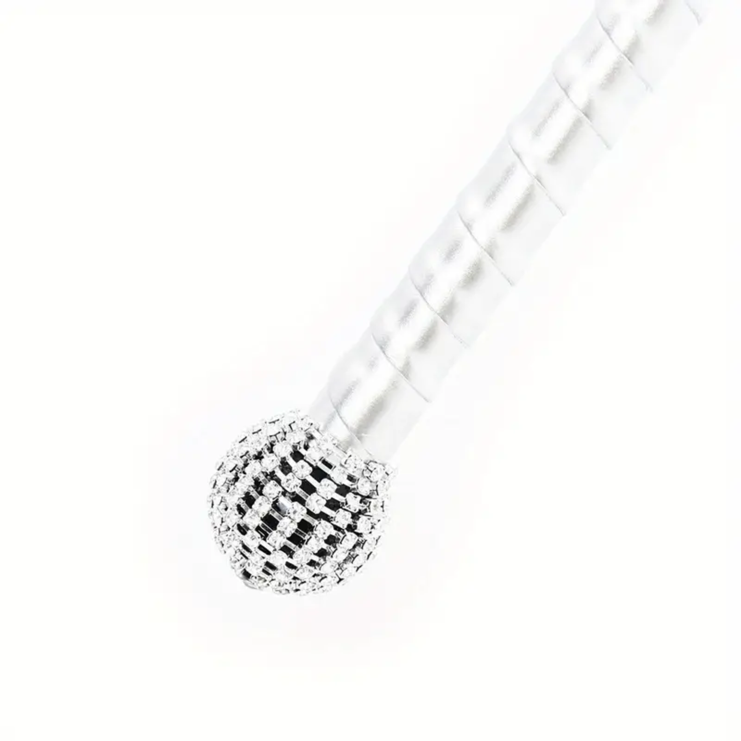 Kinky Pleasure - T265 - Whipp Silver With Diamond Top – 66cm of Sparkling Seduction