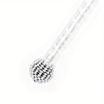 Kinky Pleasure - T265 - Whipp Silver With Diamond Top – 66cm of Sparkling Seduction