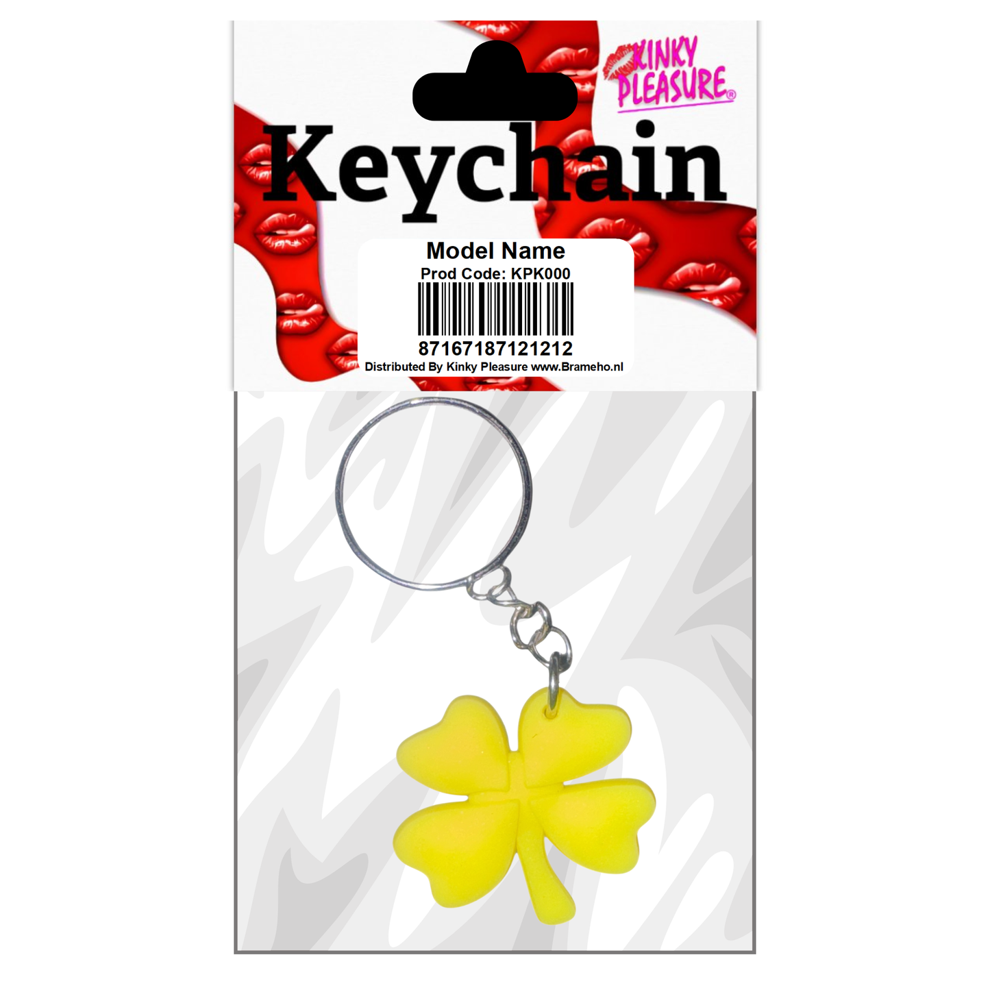 Kinky Pleasure - KPK067 - Lucky Flower Yellow Keychain