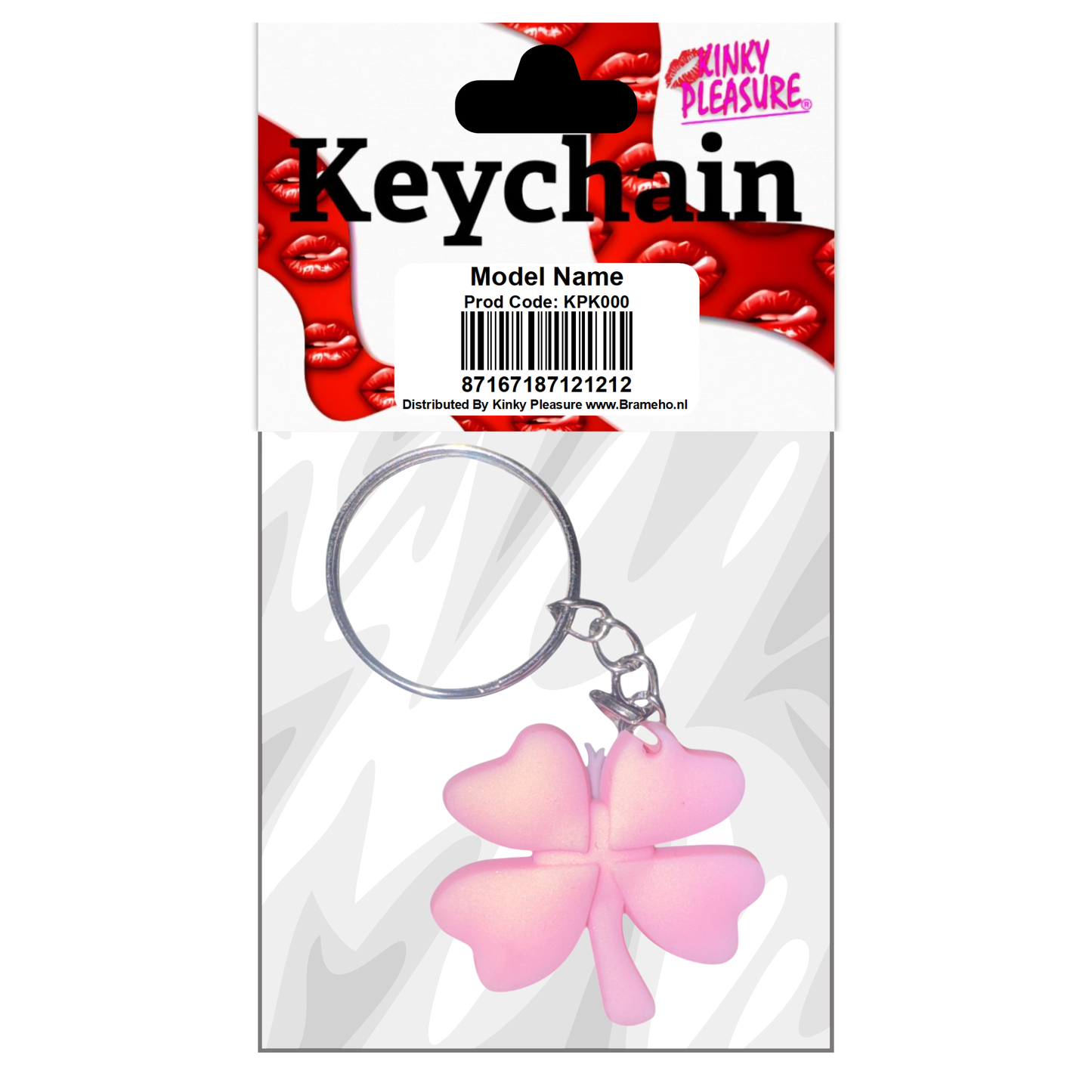 Kinky Pleasure - KPK068 - Lucky Flower Light Pink Keychain