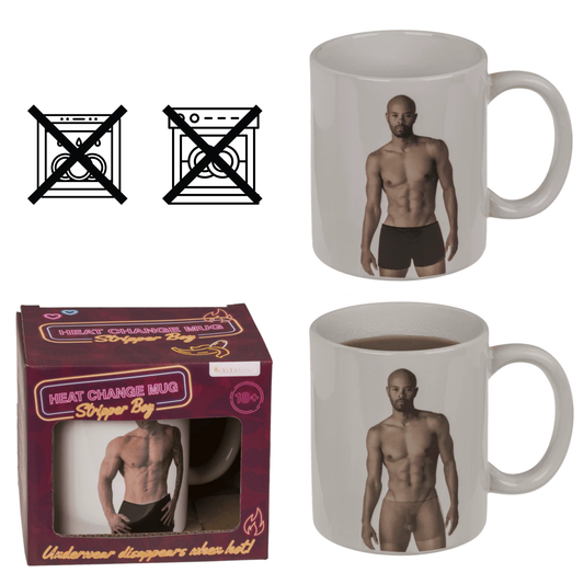Kinky Pleasure - OB157 - Heat Change Mug – Stripper Boy – 350ml – Model 03