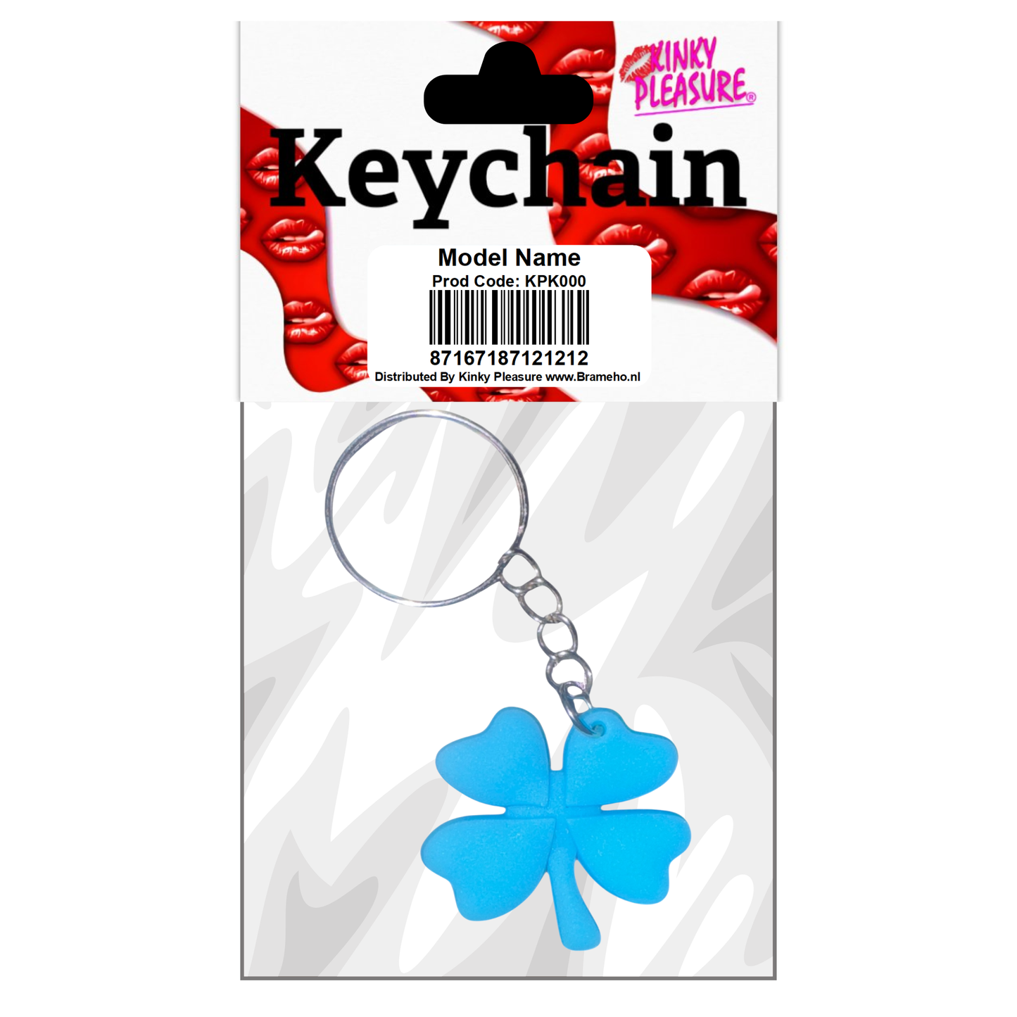 Kinky Pleasure - KPK071 - Lucky Flower Blue Keychain