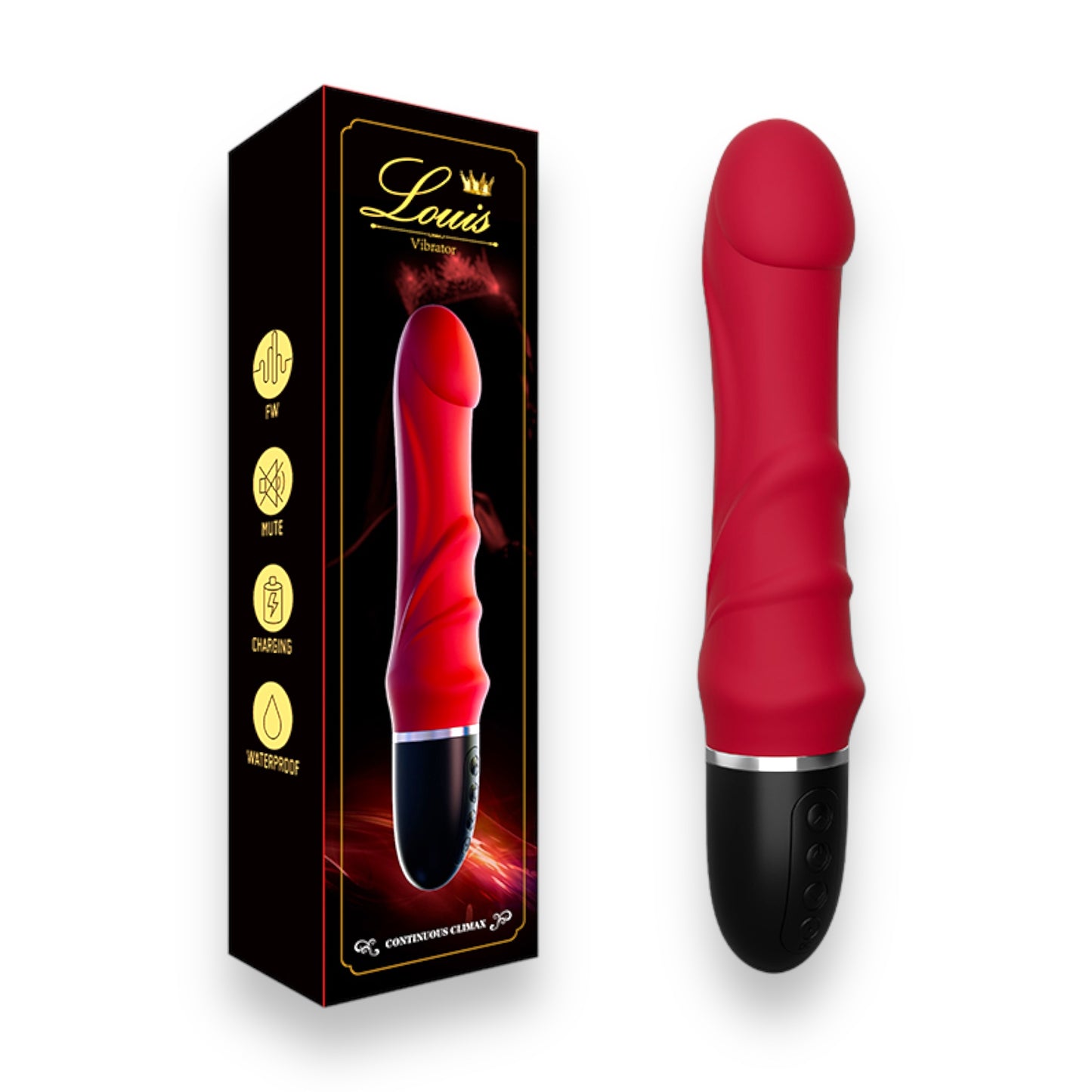 Power Escorts - BR306 - Louis Realistic Silicone Vibrator - 10 Speed